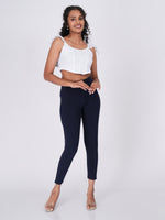 Load image into Gallery viewer, Movease 7/8 Navy Blue Leggings
