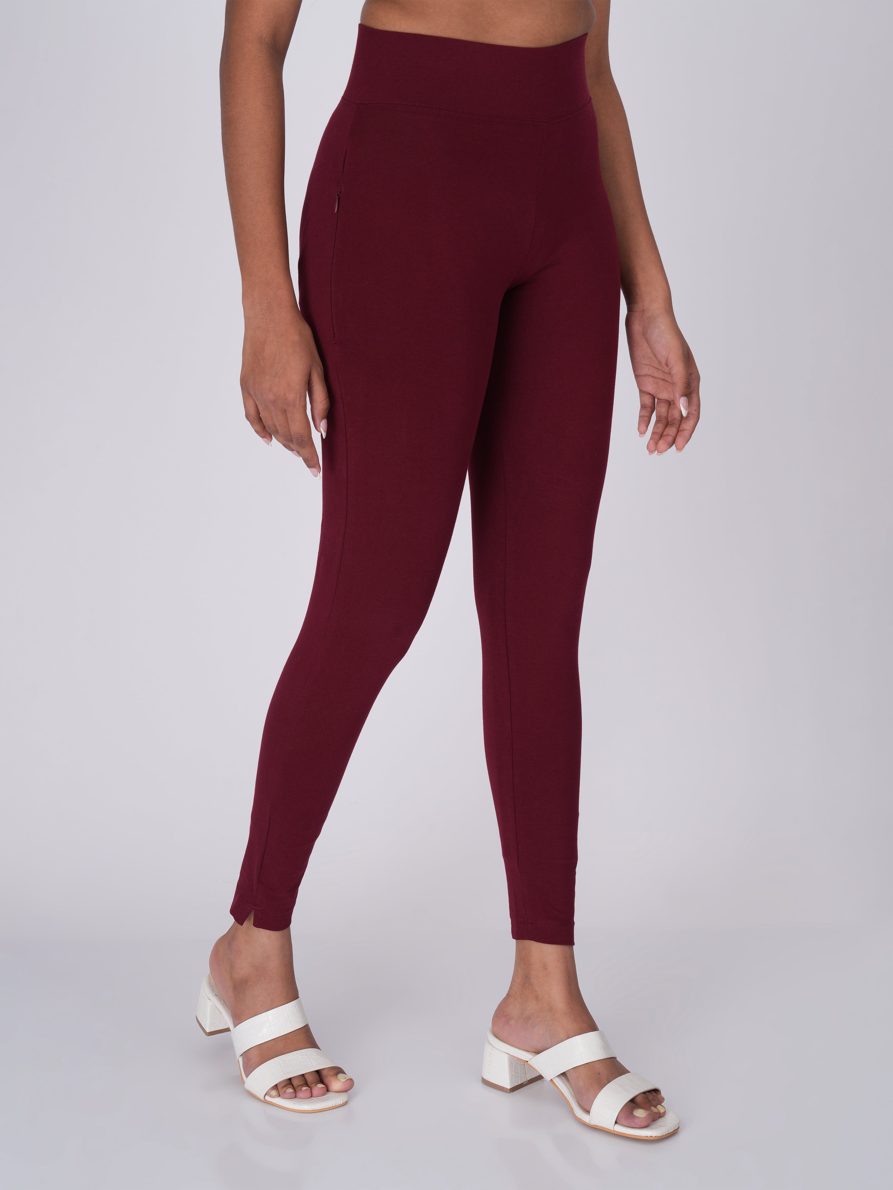 Movease 7/8 Maroon Leggings