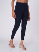 Load image into Gallery viewer, Movease 7/8 Navy Blue Leggings
