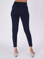 Load image into Gallery viewer, Movease 7/8 Navy Blue Leggings
