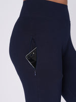 Load image into Gallery viewer, Movease 7/8 Navy Blue Leggings
